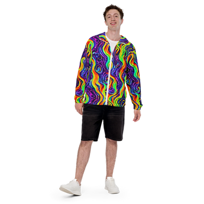 Men's Windbreaker - Galactic Flames