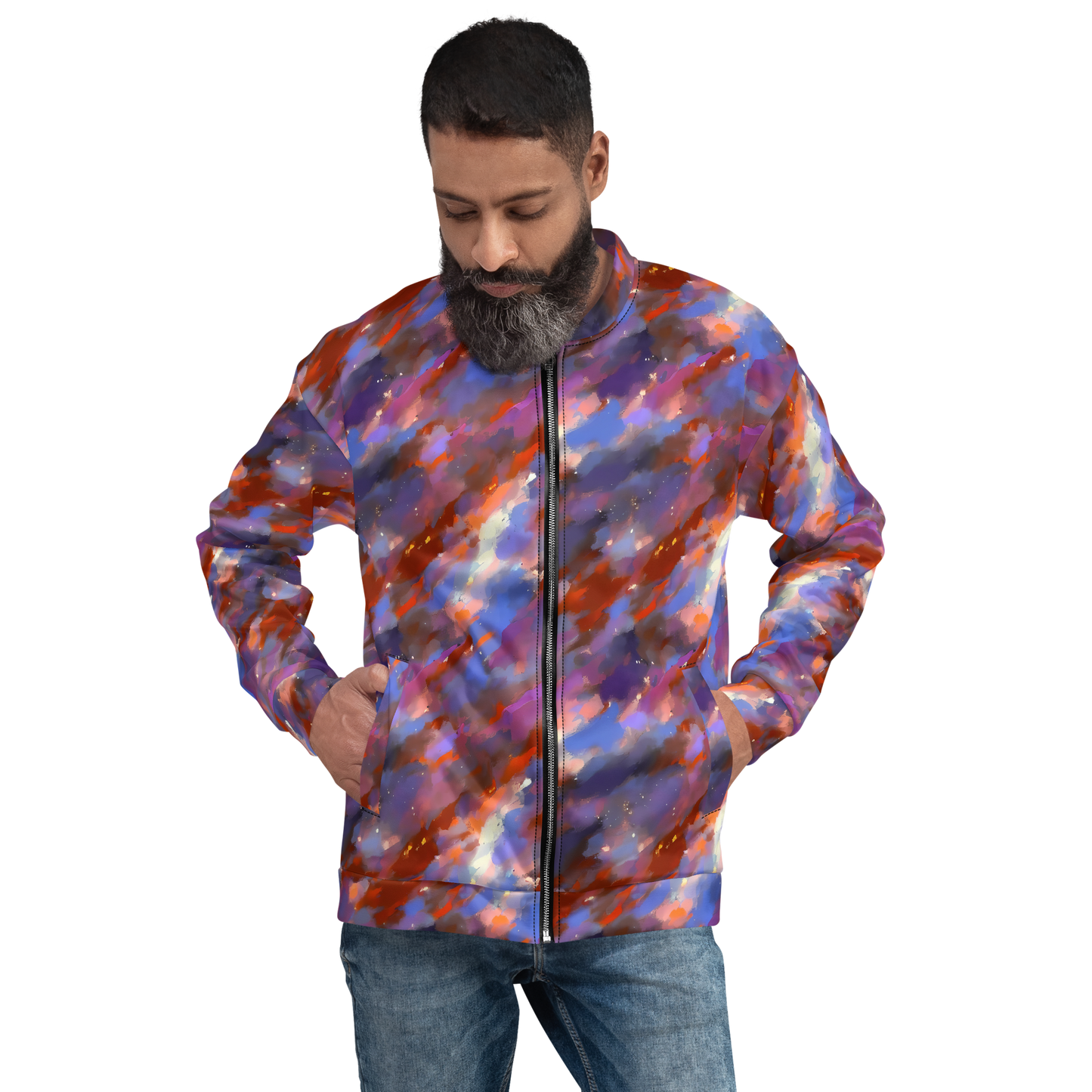 Bomber Jacket - Celestial Brushstroke