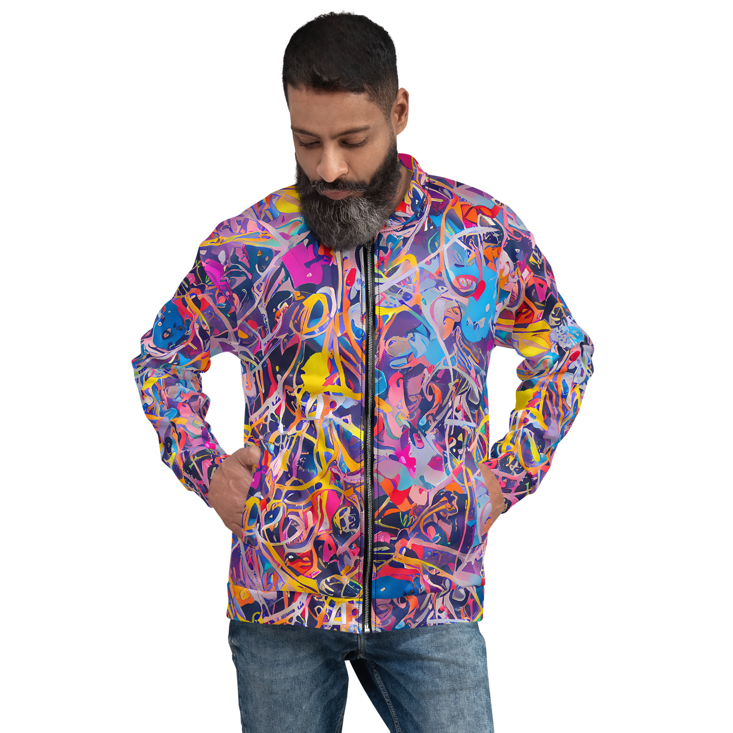 Bomber Jacket - Vibrant Fusion