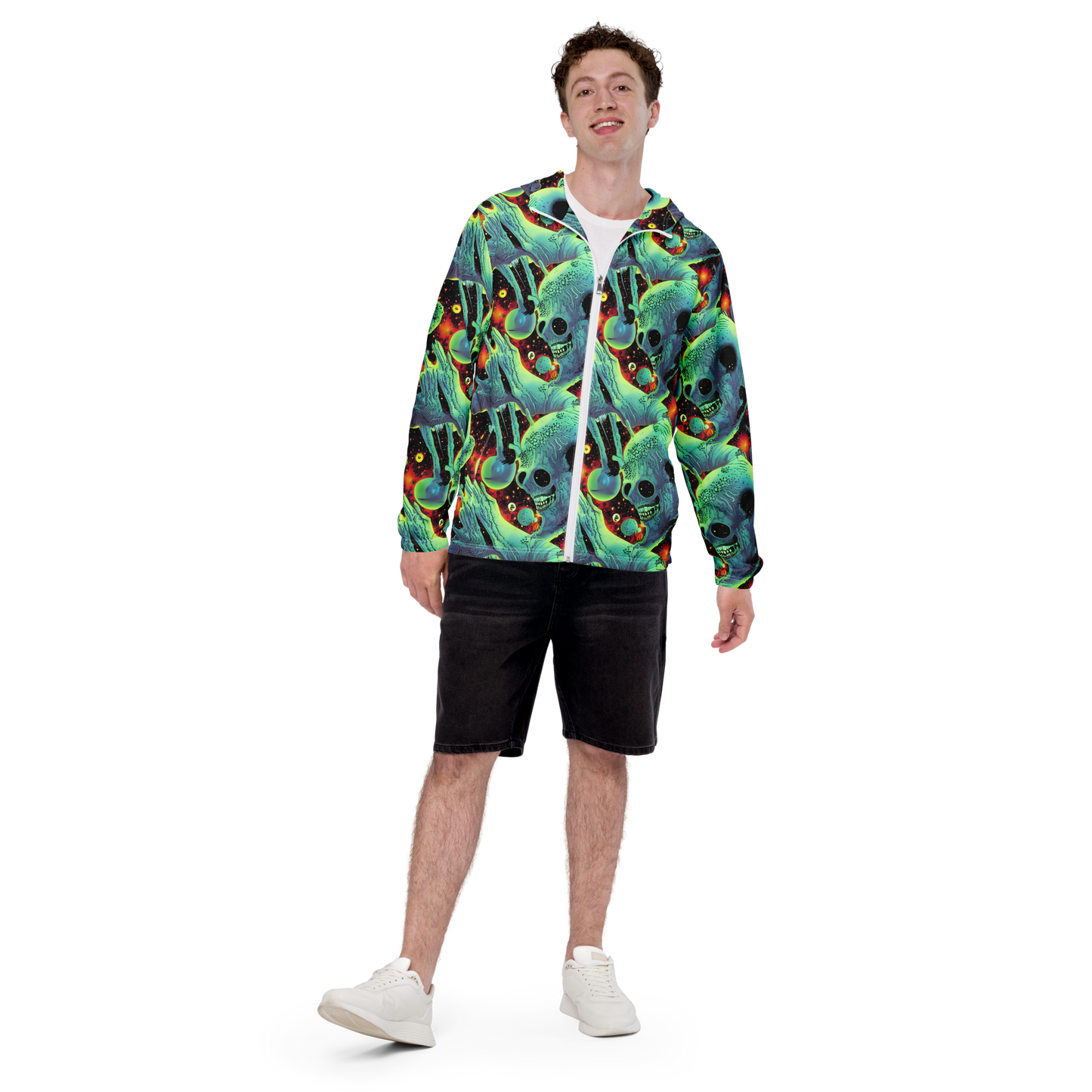 Men's Windbreaker - Galactic Grotesque