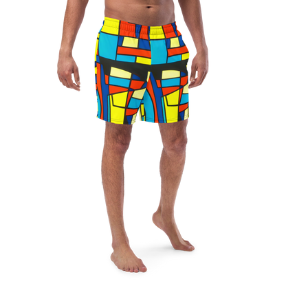 Swim Trunks - Neon Fractals