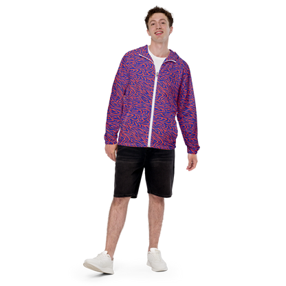 Men's Windbreaker - Sapphire Swirl