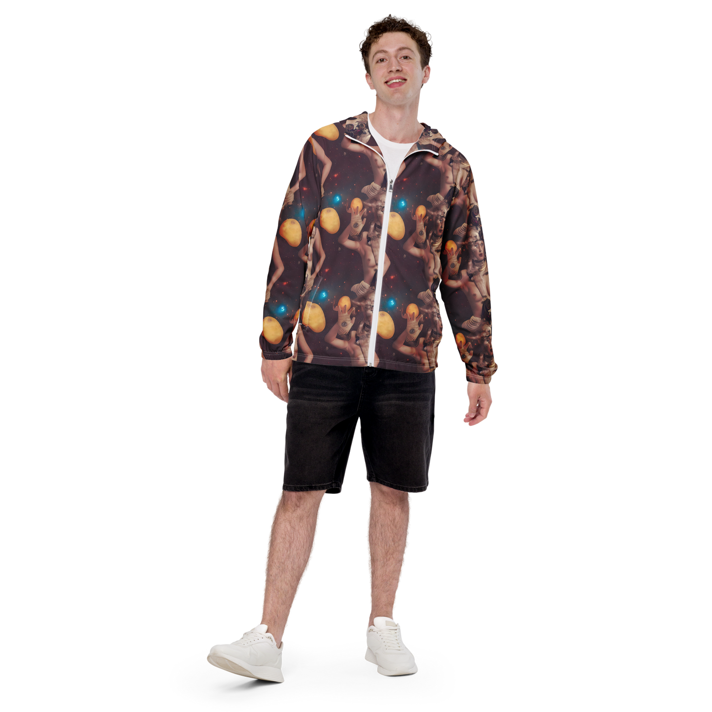 Men's Windbreaker - Nebula Siren