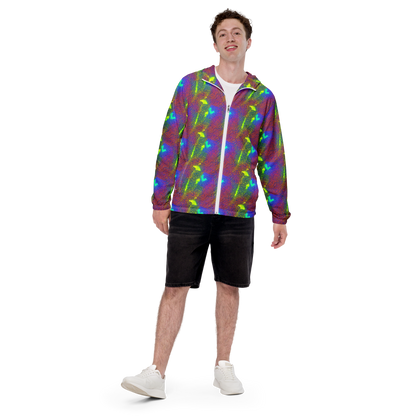 Men's Windbreaker - Prismatic Web