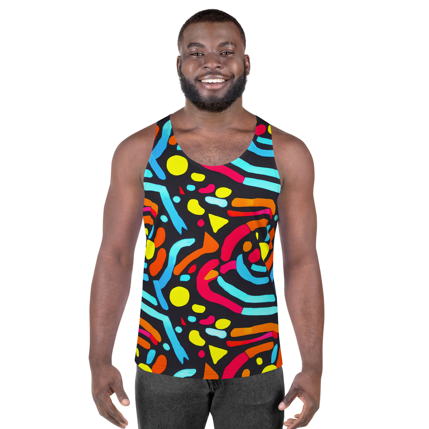 Men's Tank Top - Midnight Stream