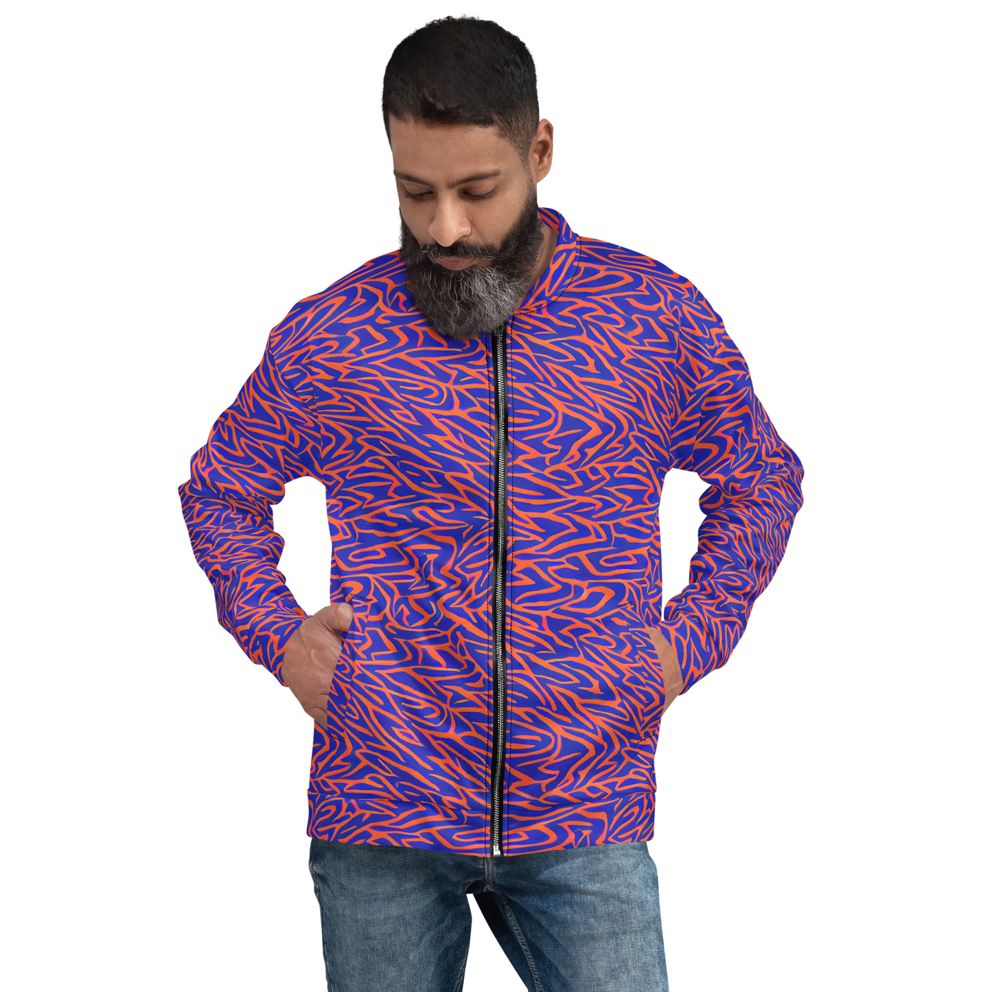 Bomber Jacket - Sapphire Swirl