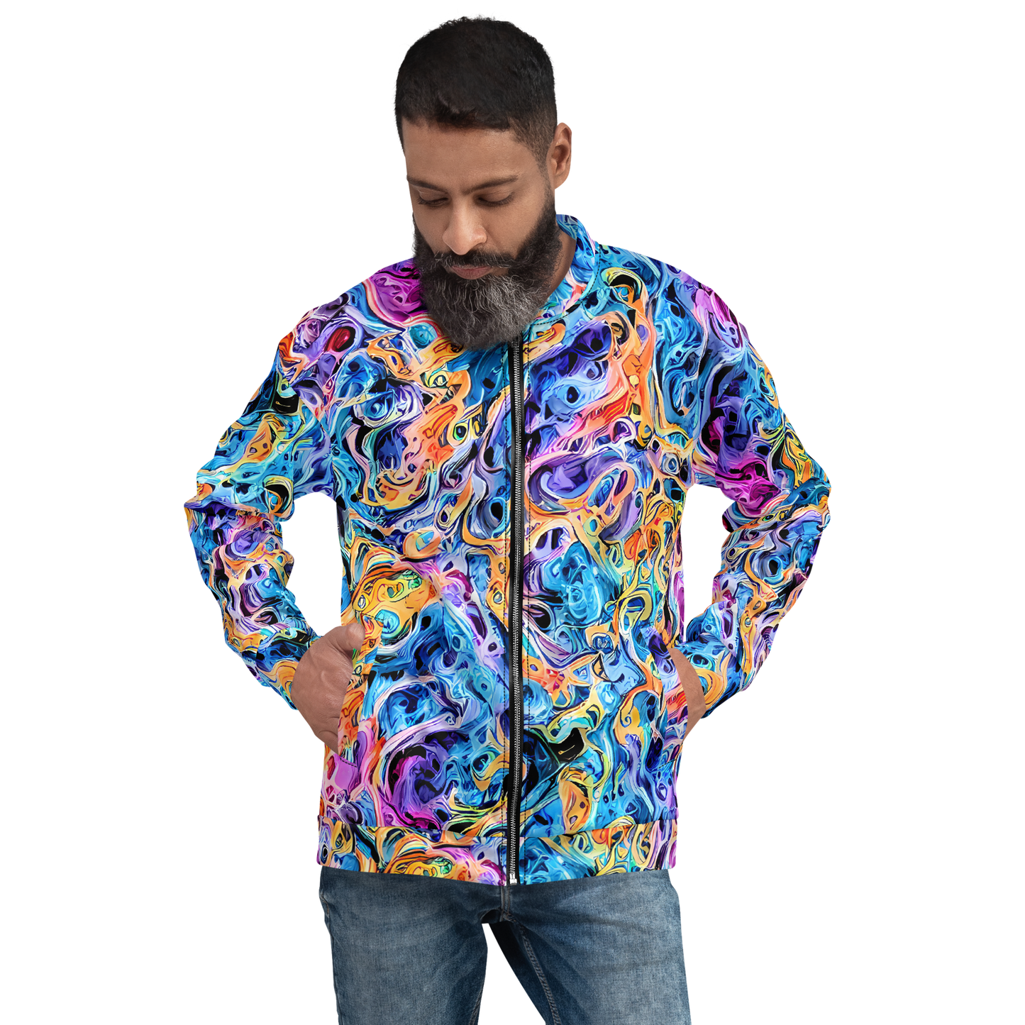 Bomber Jacket - Rococo Vortex