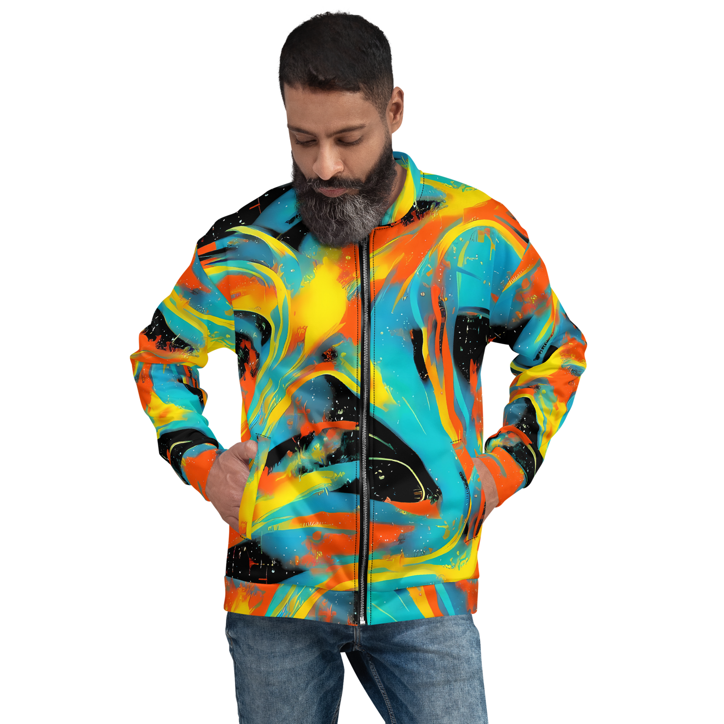Bomber Jacket - Solar Swoosh