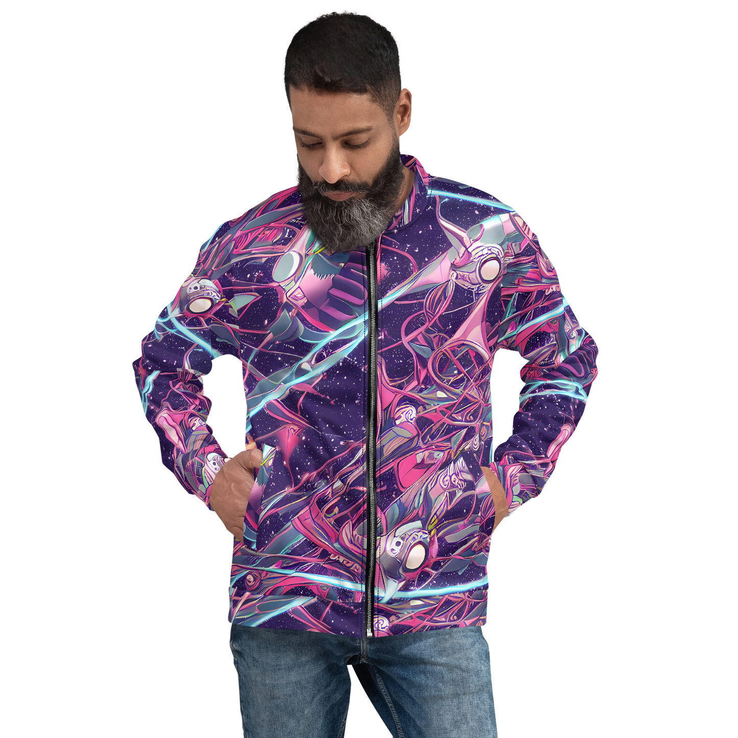 Bomber Jacket - Neo-Tokyo Twirl