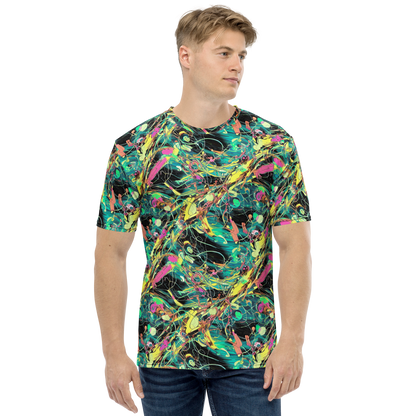 Men's Crew Neck T-Shirt - Cyborg Whirl