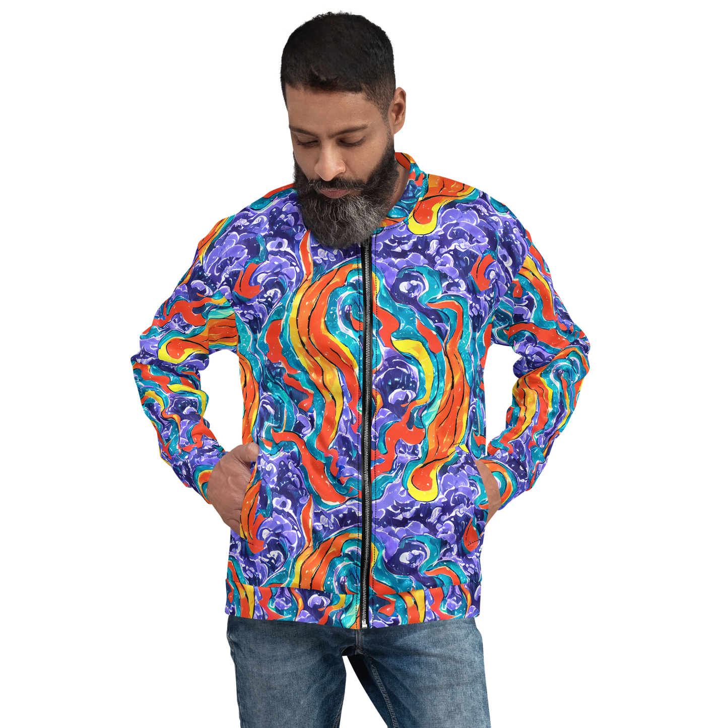 Bomber Jacket - Galactic Waves