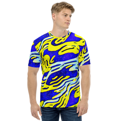 Men's Crew Neck T-Shirt - Electric Horizon