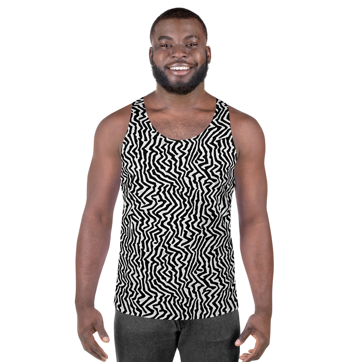 Men's Tank Top - Static Swirl