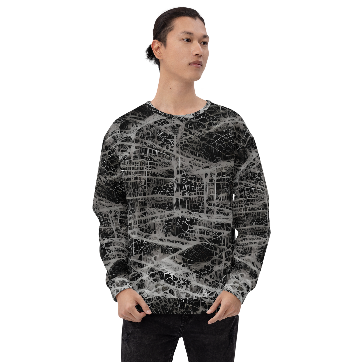 Sweatshirt - Monochrome Mesh