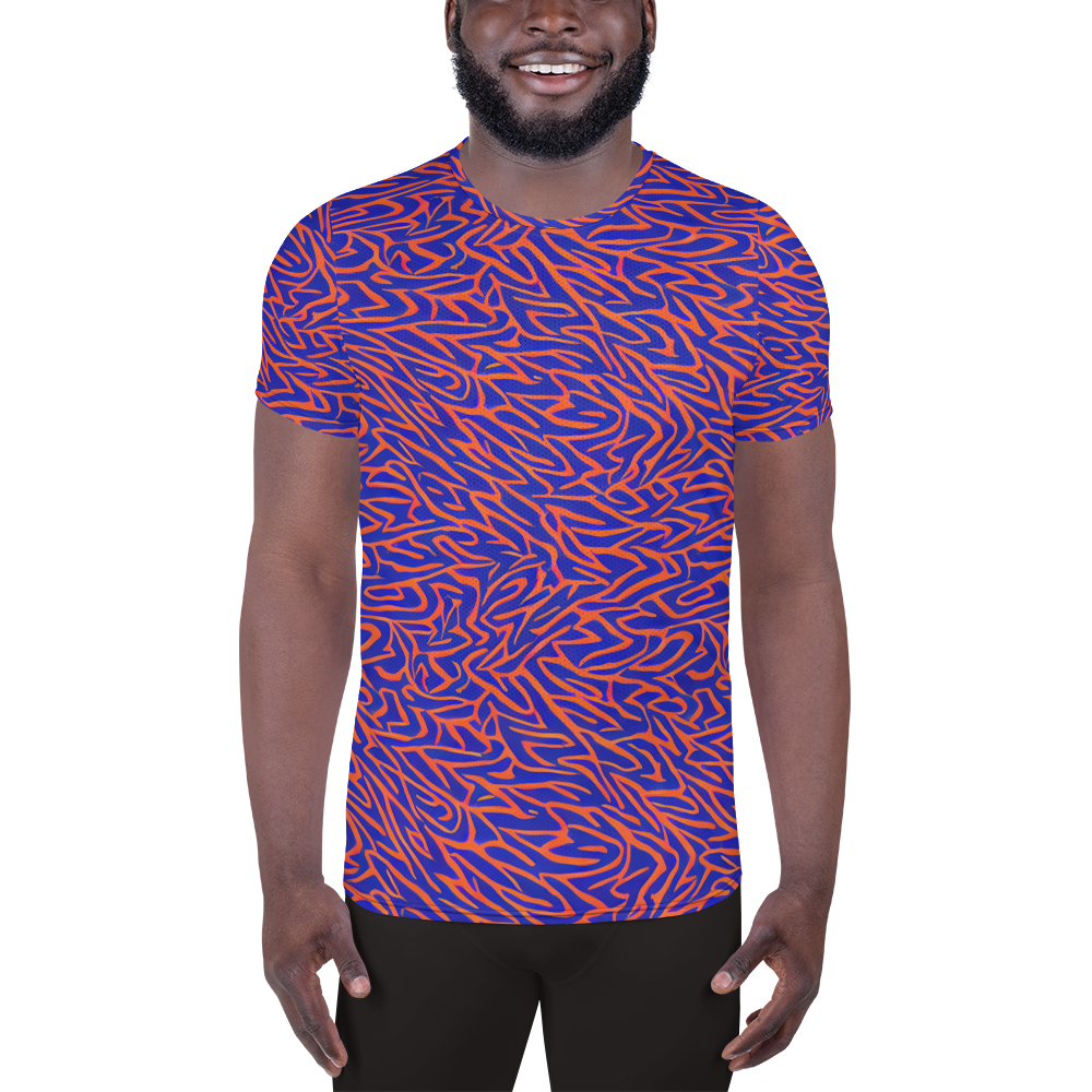 Men's Athletic T-Shirt - Sapphire Swirl