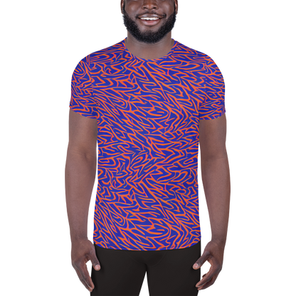 Men's Athletic T-Shirt - Sapphire Swirl