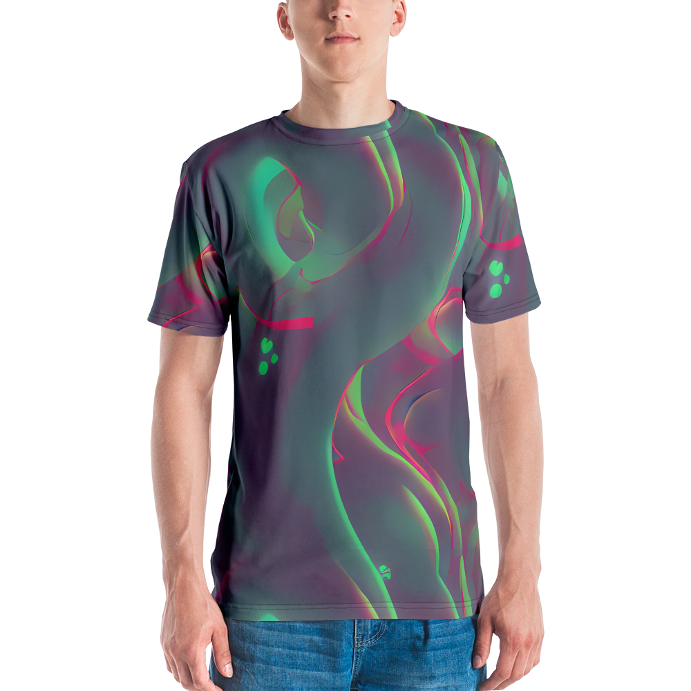 Men's Crew Neck T-Shirt - Neon Whisper