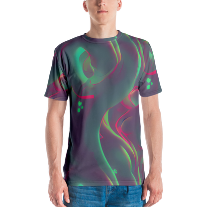 Men's Crew Neck T-Shirt - Neon Whisper