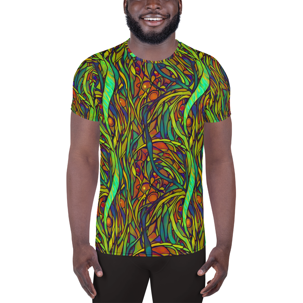 Men's Athletic T-Shirt - Cosmic Garden