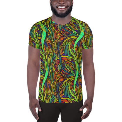 Men's Athletic T-Shirt - Cosmic Garden