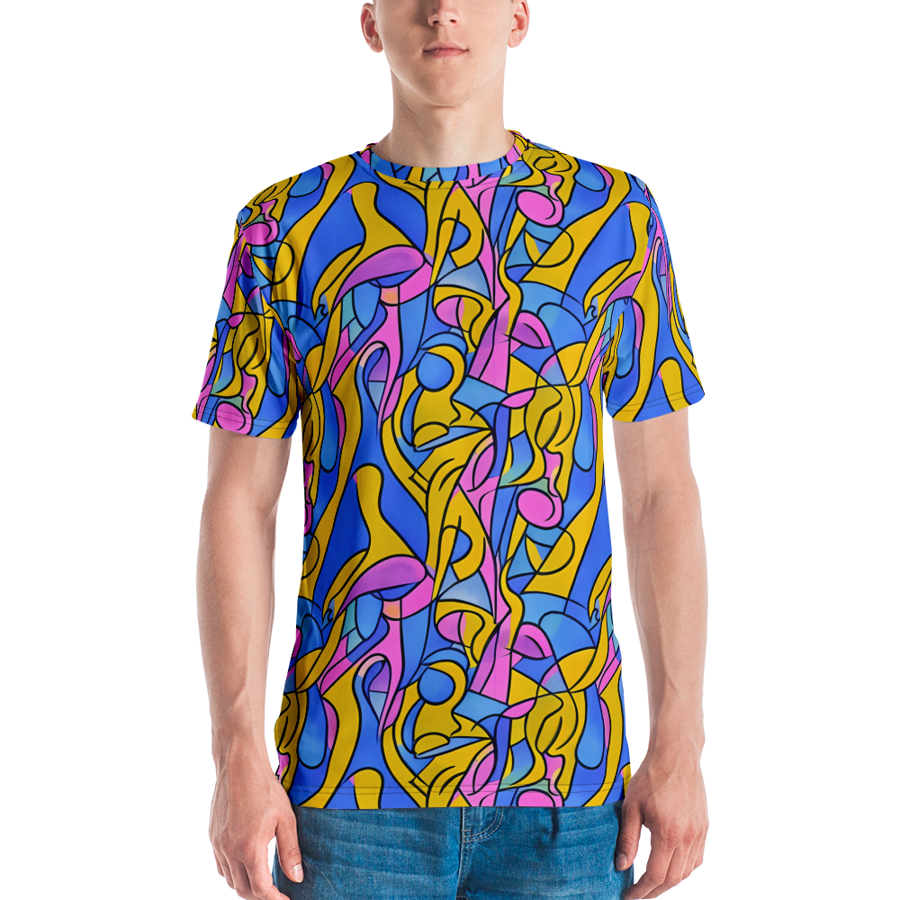 Men's Crew Neck T-Shirt - Cosmic Curves