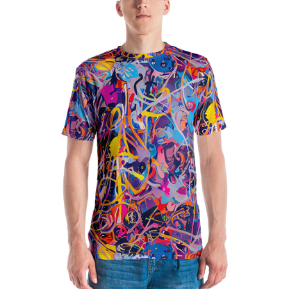 Men's Crew Neck T-Shirt - Vibrant Fusion