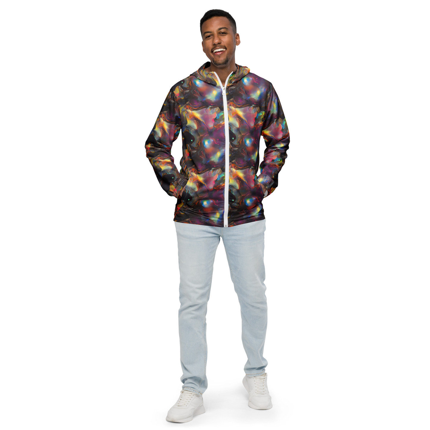 Men's Windbreaker - Cosmic Fusion