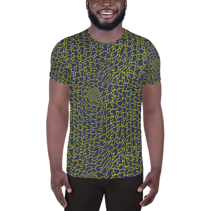 Men's Athletic T-Shirt - Nightshade Maze