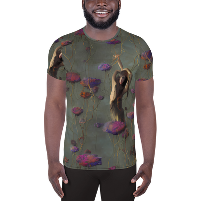 Men's Athletic T-Shirt - Ethereal Bloom