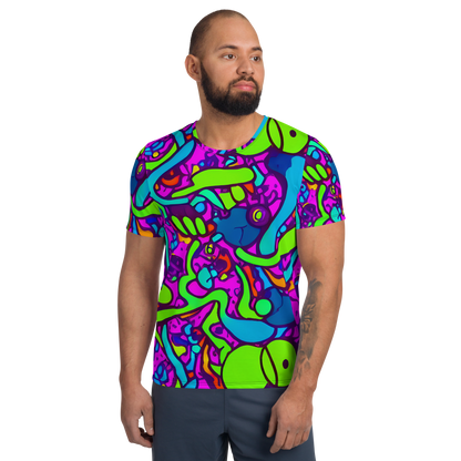 Men's Athletic T-Shirt - Funky Vortex