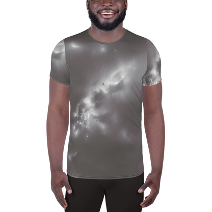 Men's Athletic T-Shirt - Silver Nebula