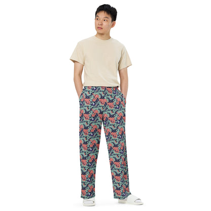 Wide-Leg Pants - Cosmic Coral