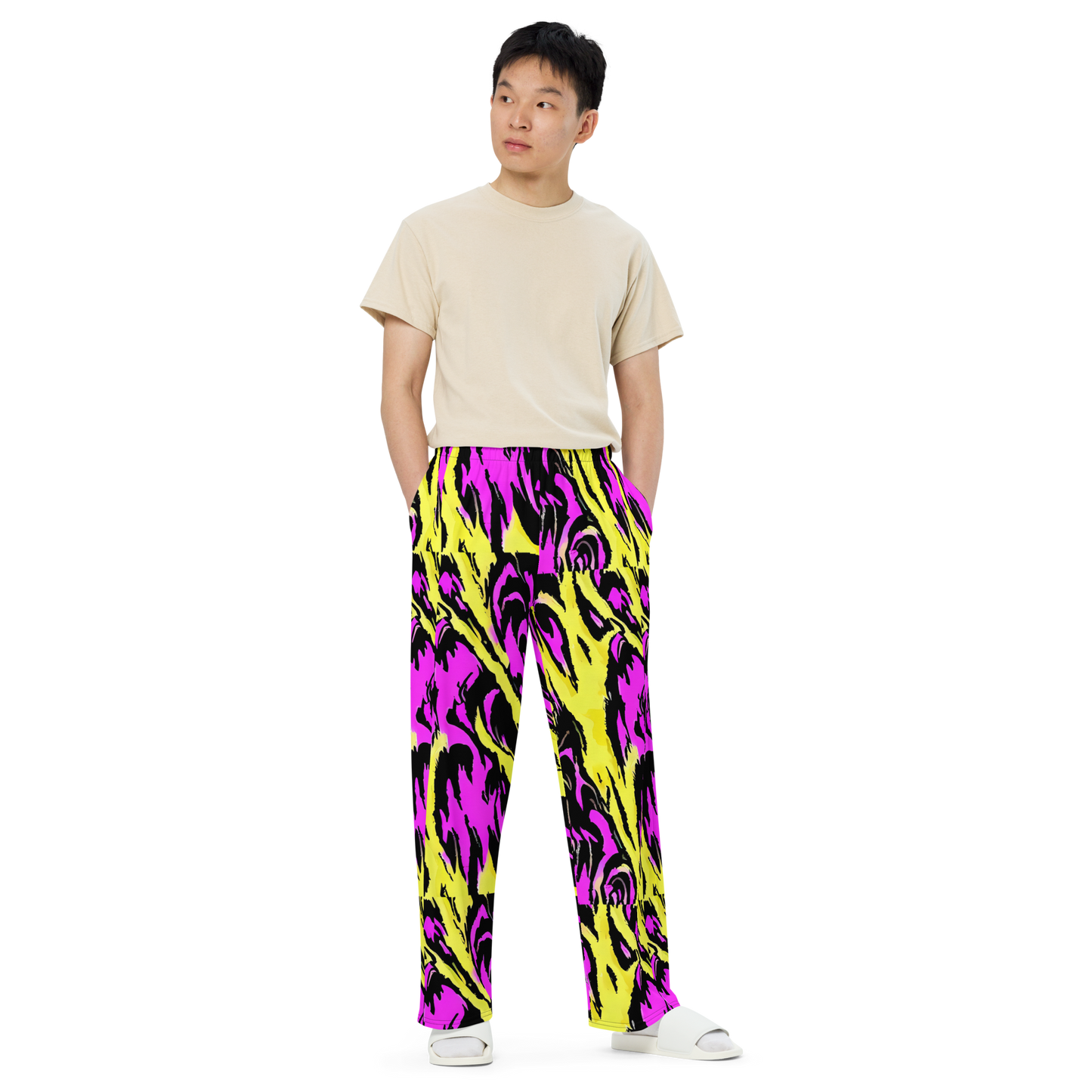 Wide-Leg Pants - Neon Savanna