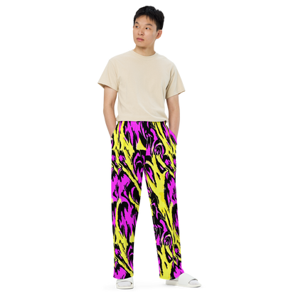 Wide-Leg Pants - Neon Savanna