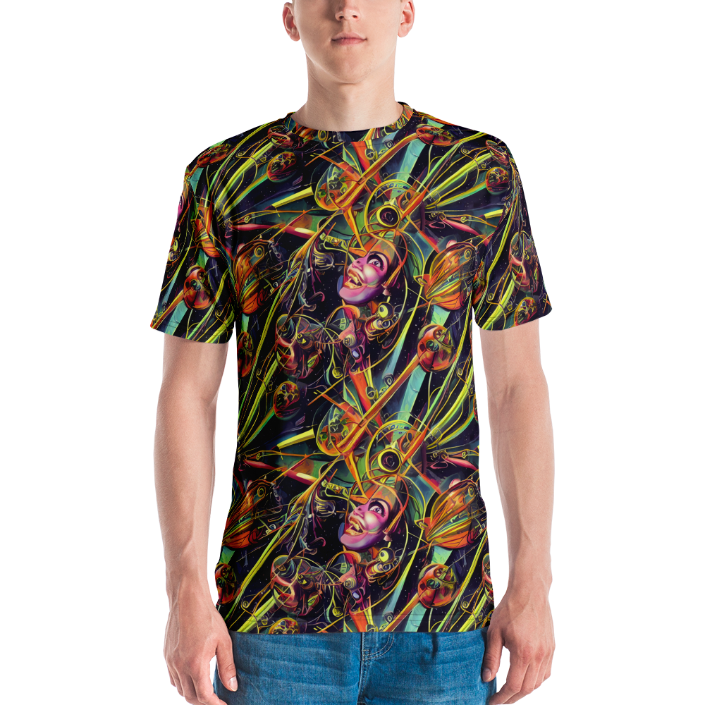 Men's Crew Neck T-Shirt - Psychedelic Deep Space