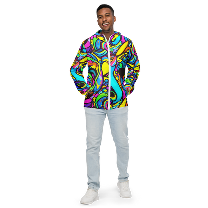 Men's Windbreaker - Kaleidoscopic Flow