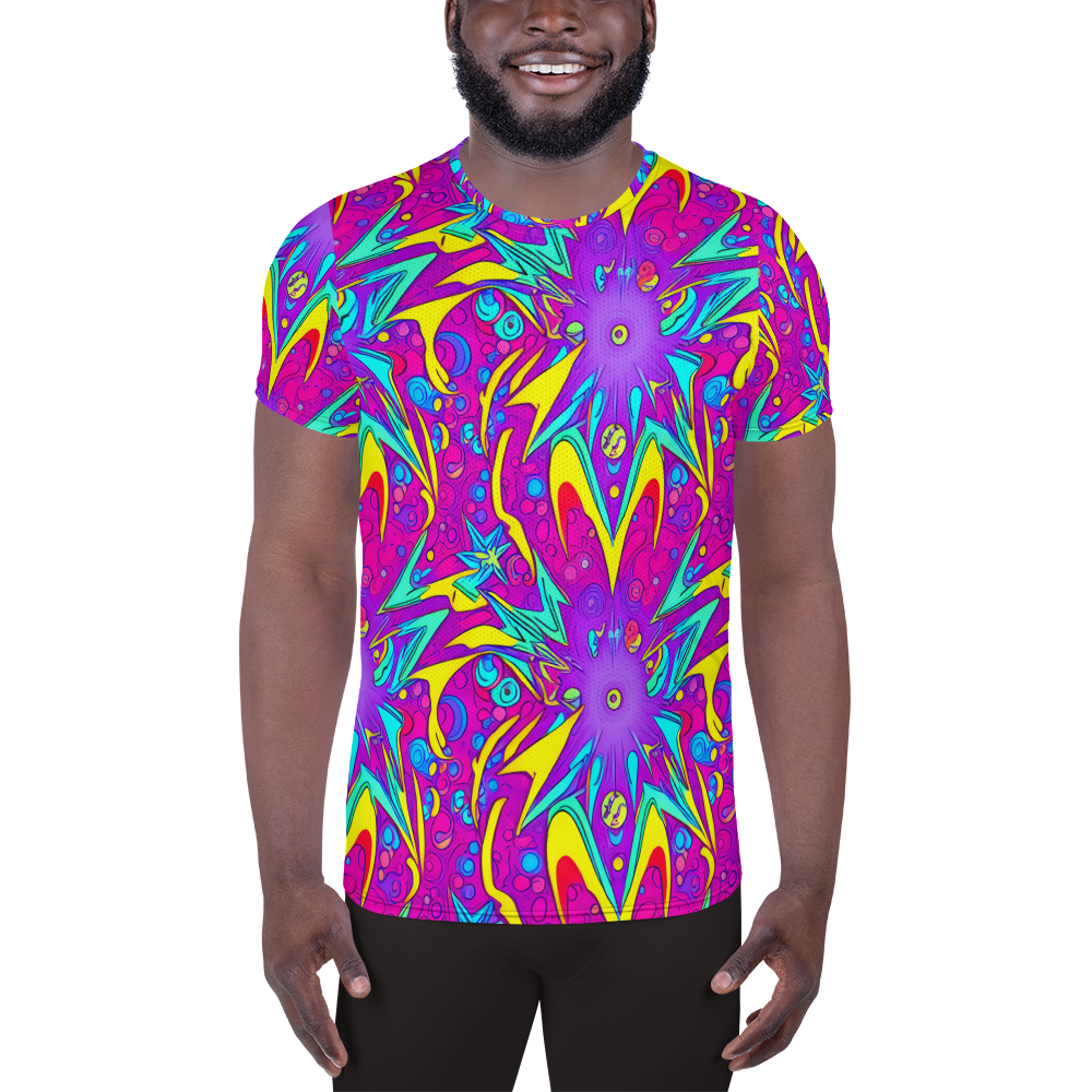 Men's Athletic T-Shirt - Nebula Radiance