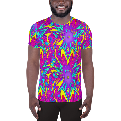 Men's Athletic T-Shirt - Nebula Radiance
