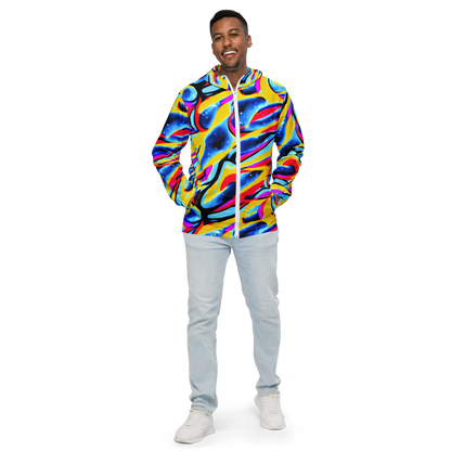 Men's Windbreaker - Electric Dreamscape