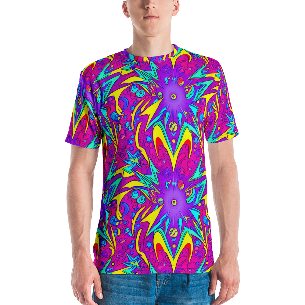 Men's Crew Neck T-Shirt - Nebula Radiance