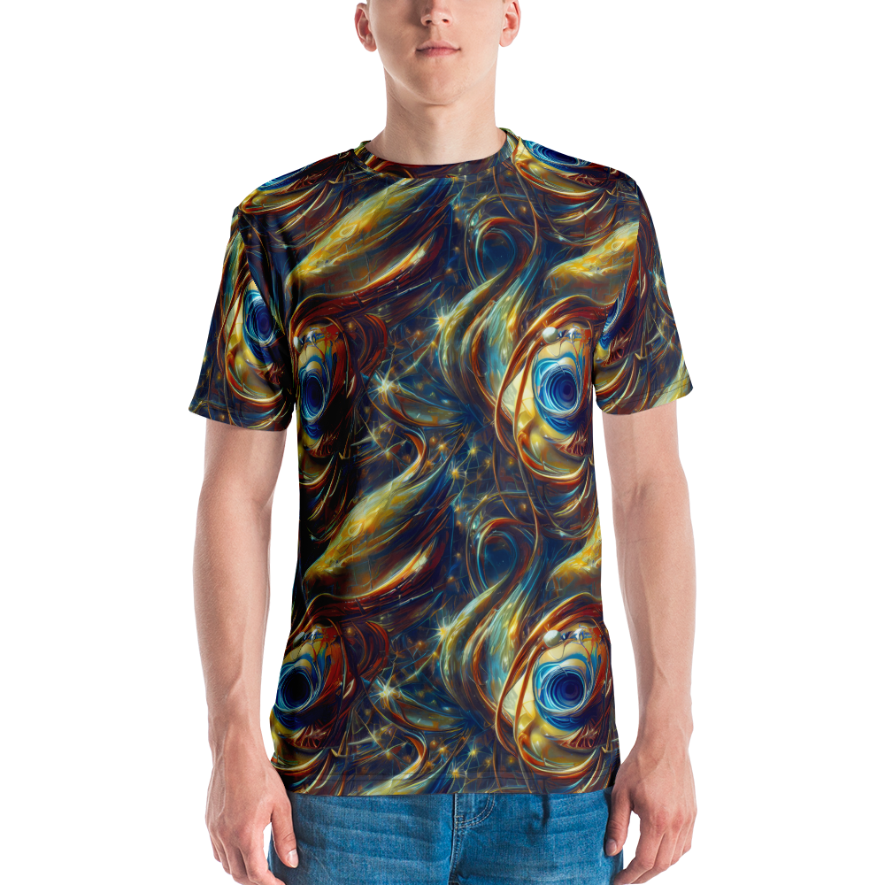 Men's Crew Neck T-Shirt - Celestial Vortex