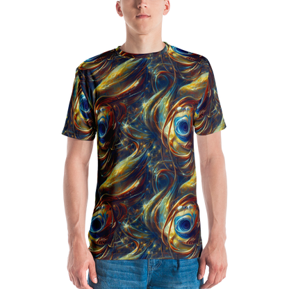 Men's Crew Neck T-Shirt - Celestial Vortex