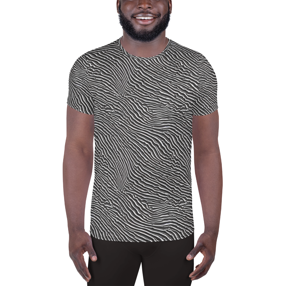 Men's Athletic T-Shirt - Hypnotic Waves