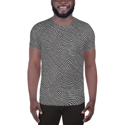 Men's Athletic T-Shirt - Hypnotic Waves