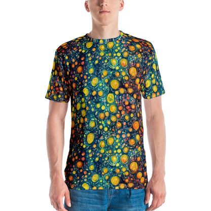 Men's Crew Neck T-Shirt - Starry Orbits