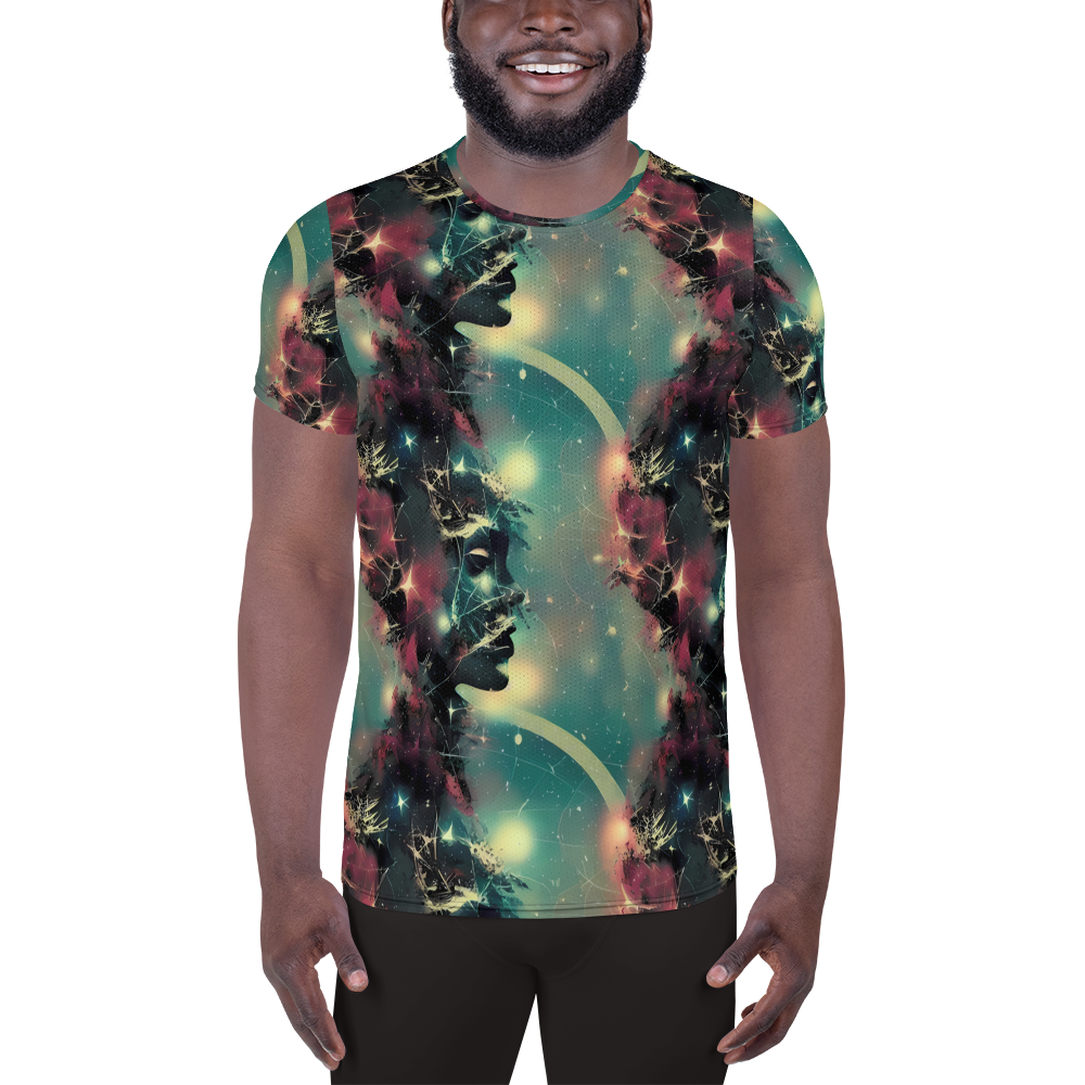 Men's Athletic T-Shirt - Galactic Serpent