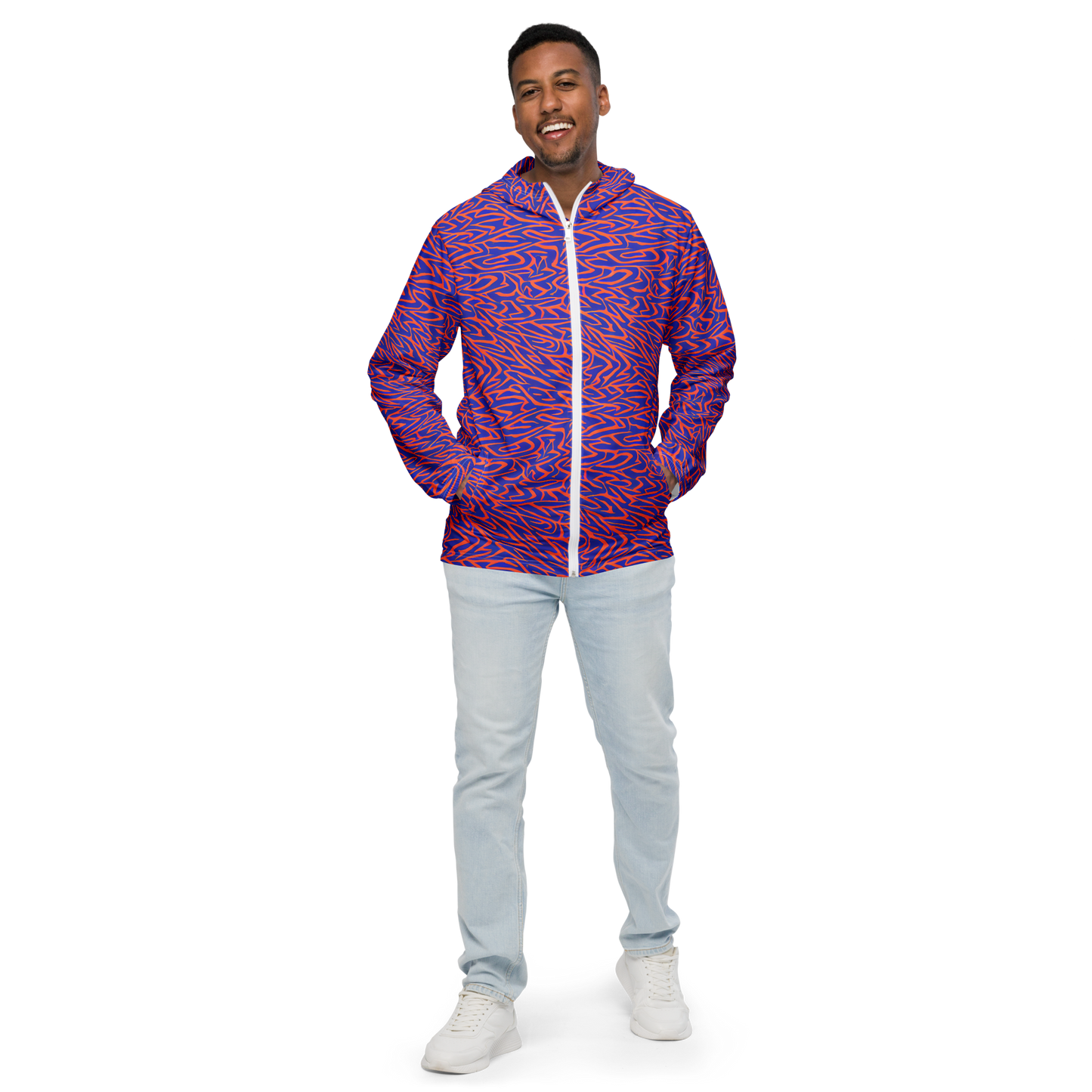 Men's Windbreaker - Sapphire Swirl