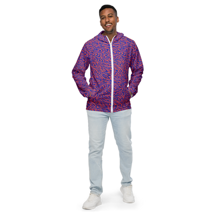 Men's Windbreaker - Sapphire Swirl