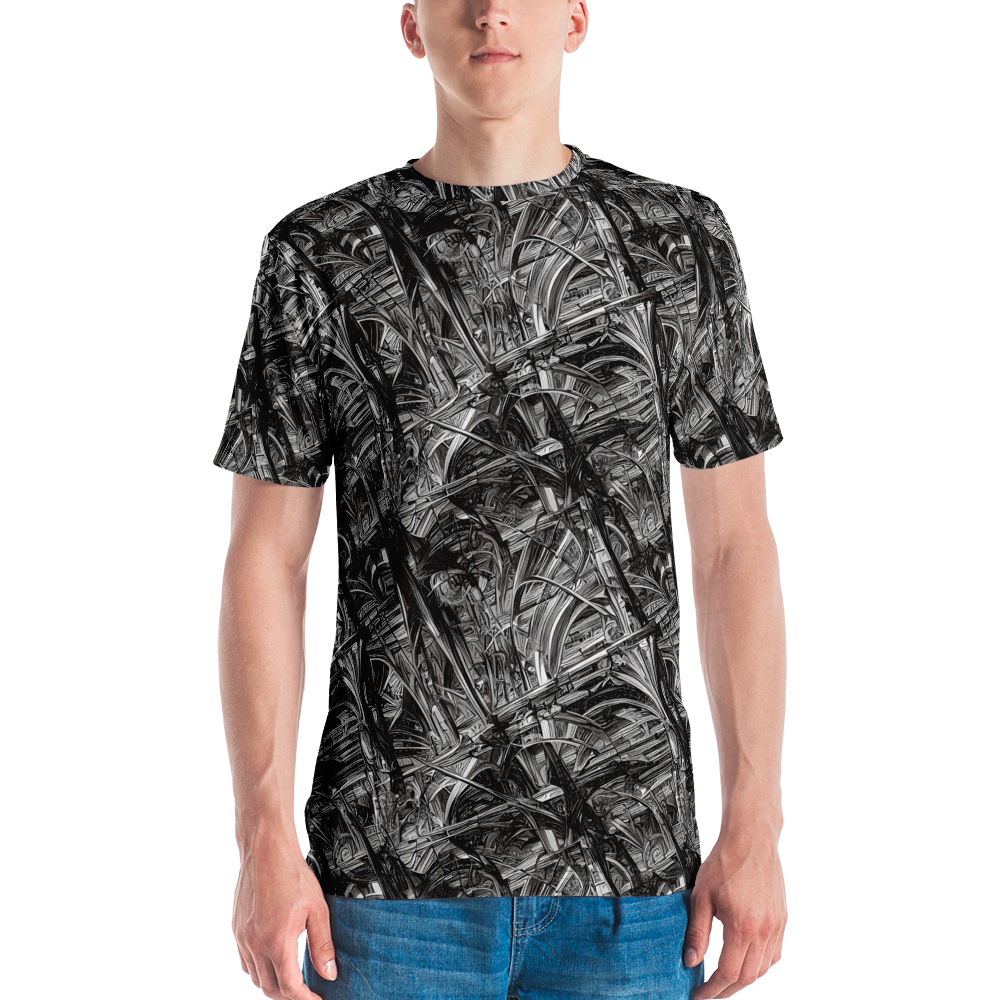 Men's Crew Neck T-Shirt - Gothic Whirlwind