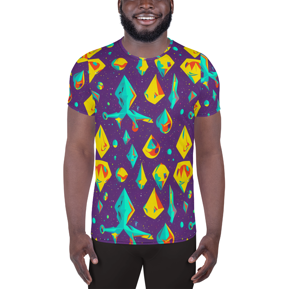 Men's Athletic T-Shirt - Cascading Prism